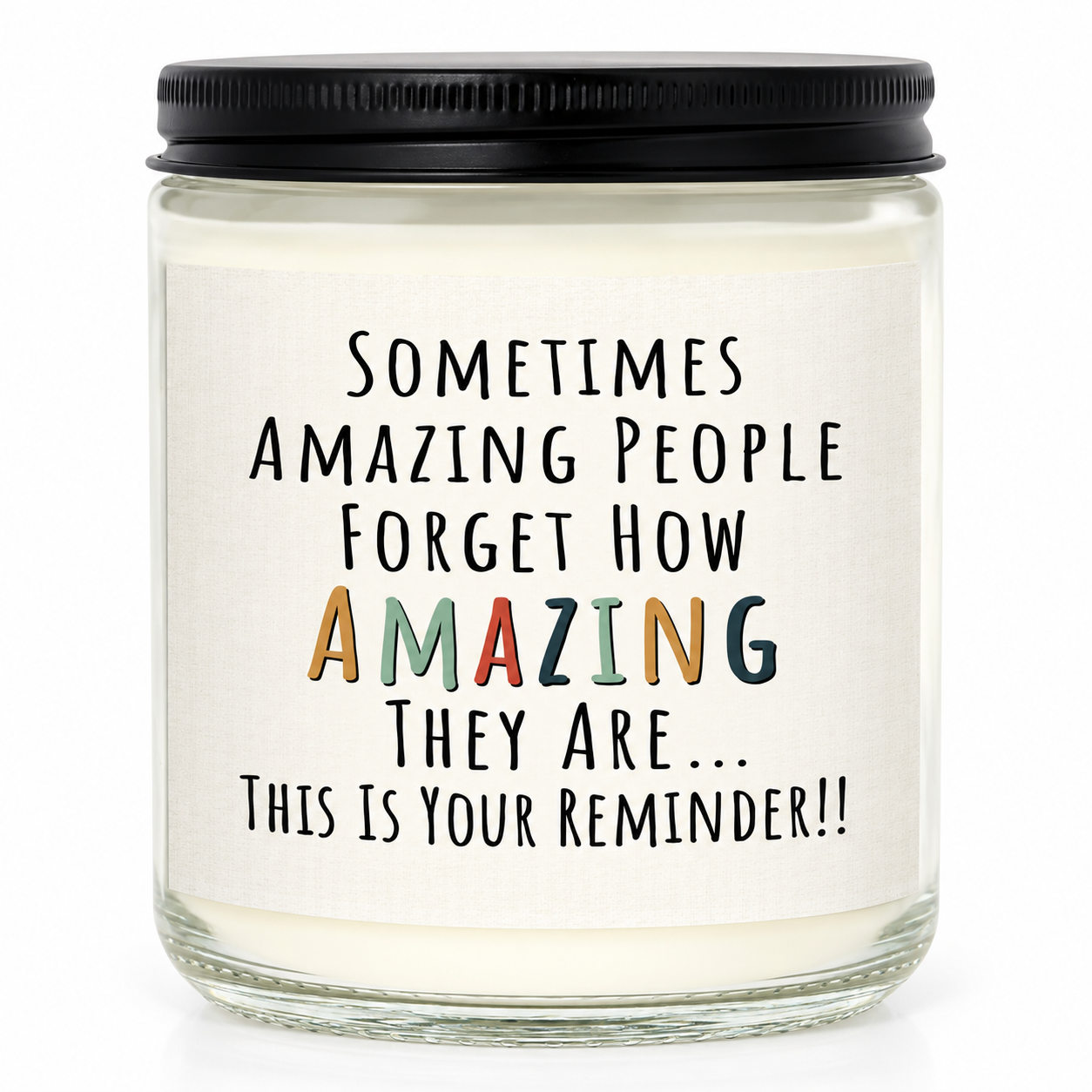 Inspirational Birthday Scented Candle with Positive Message