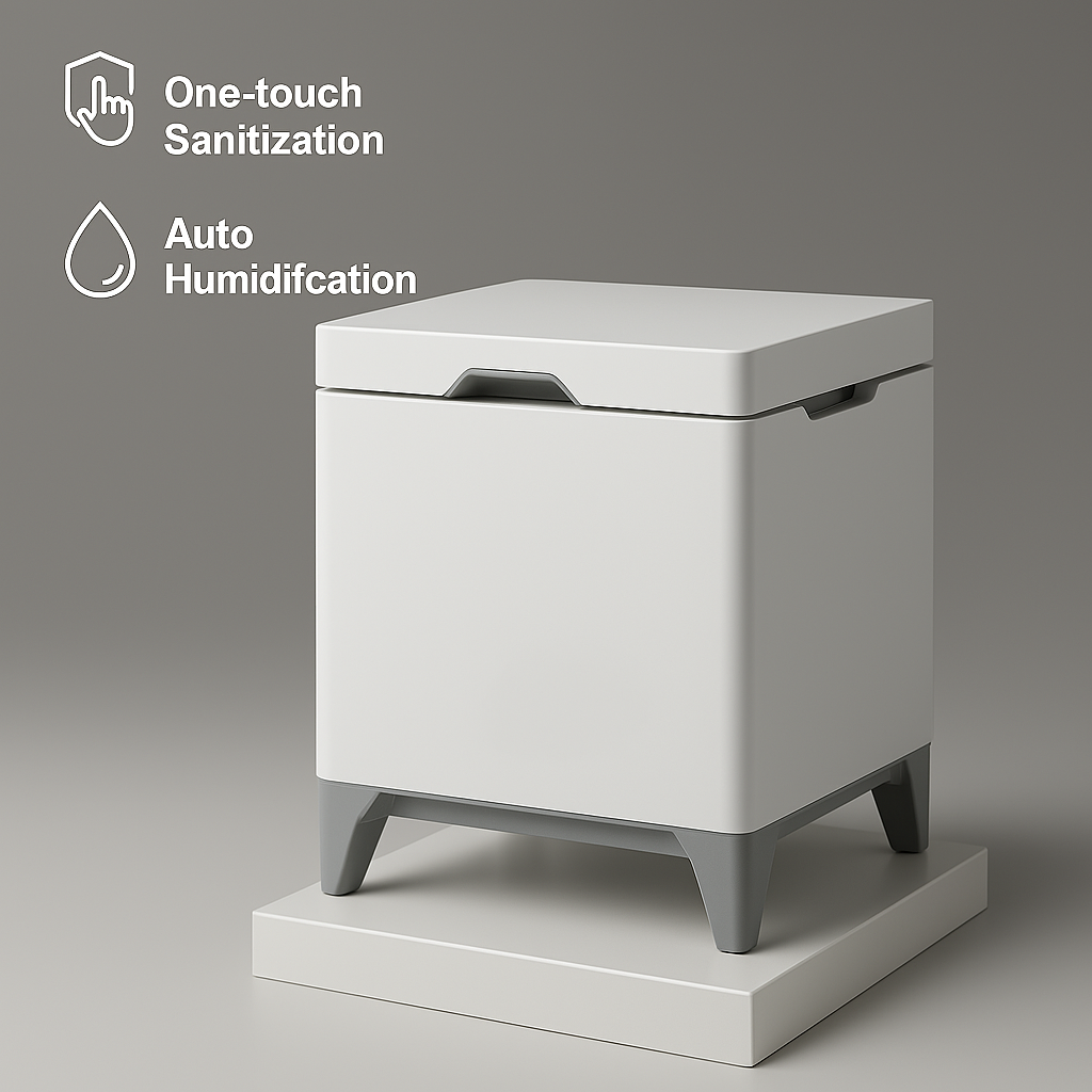 Ultrasonic Stainless Steel Easy Clean Cool Mist Humidifier-Humiii