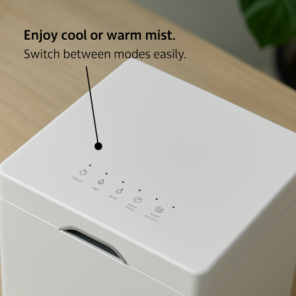 Ultrasonic Stainless Steel Easy Clean Cool Mist Humidifier-Humiii