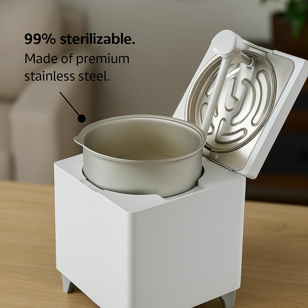 Ultrasonic Stainless Steel Easy Clean Cool Mist Humidifier-Humiii