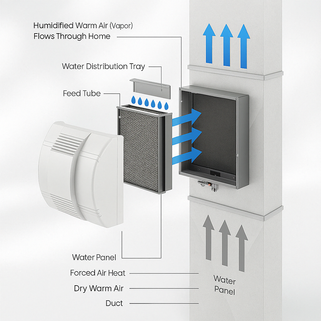 Fan Powered Manual Humidifier-Humiii