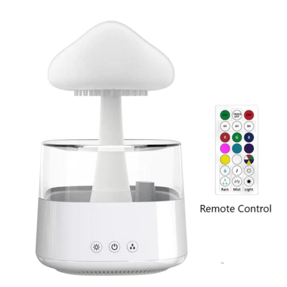 Decorative Rain Cloud Humidifier With LED Mist Essential Diffuser-Humiii