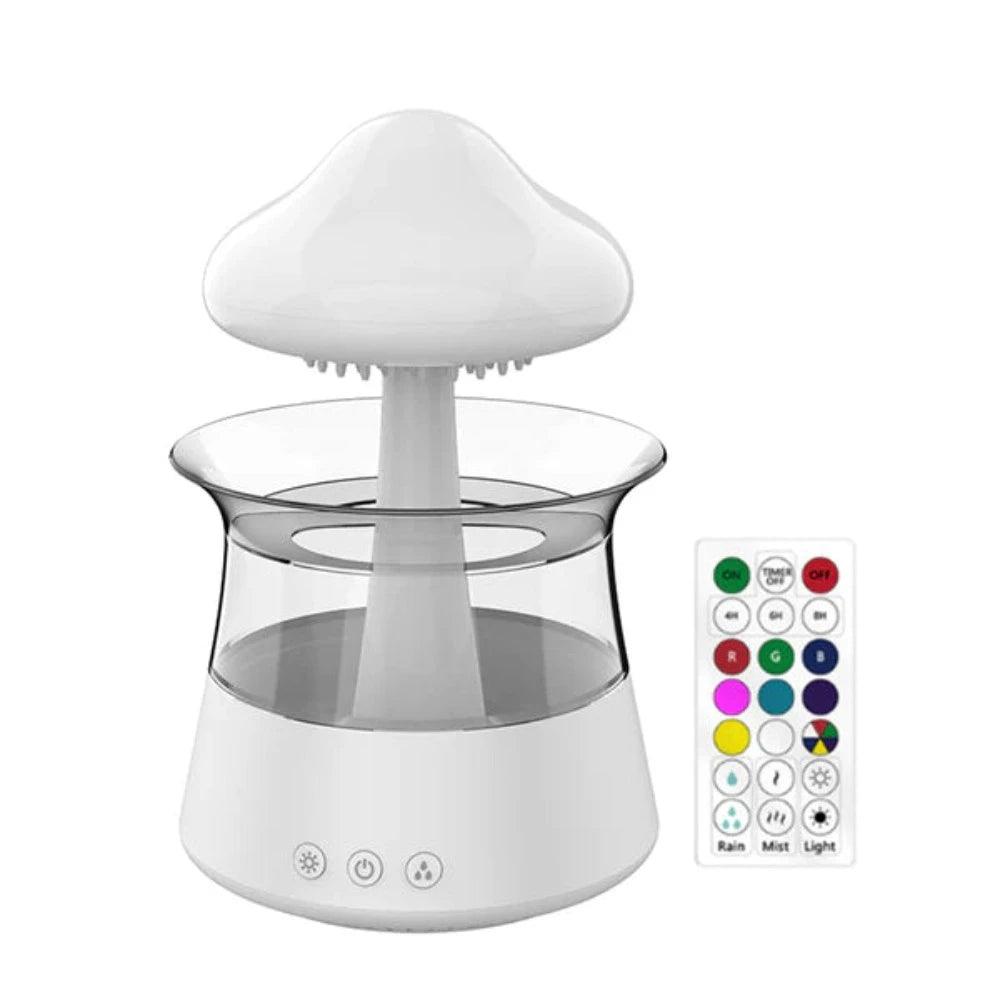Decorative Rain Cloud Humidifier With LED Mist Essential Diffuser-Humiii