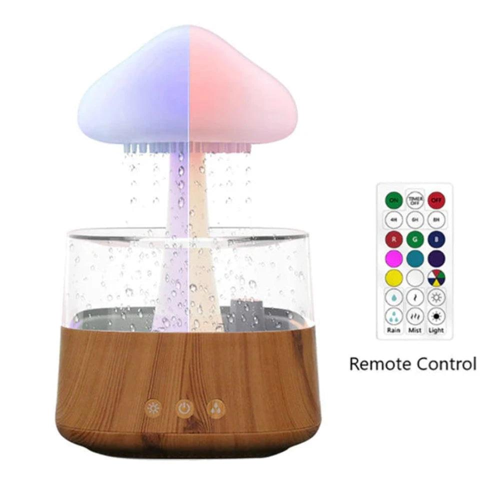 Decorative Rain Cloud Humidifier With LED Mist Essential Diffuser-Humiii