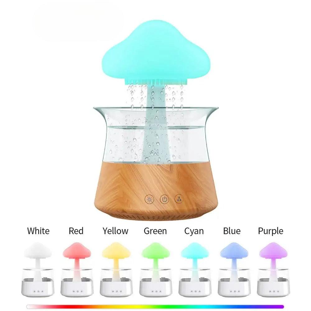 LED Mushroom Humidifier With Color Changing Mist And Quiet Operation-Humiii