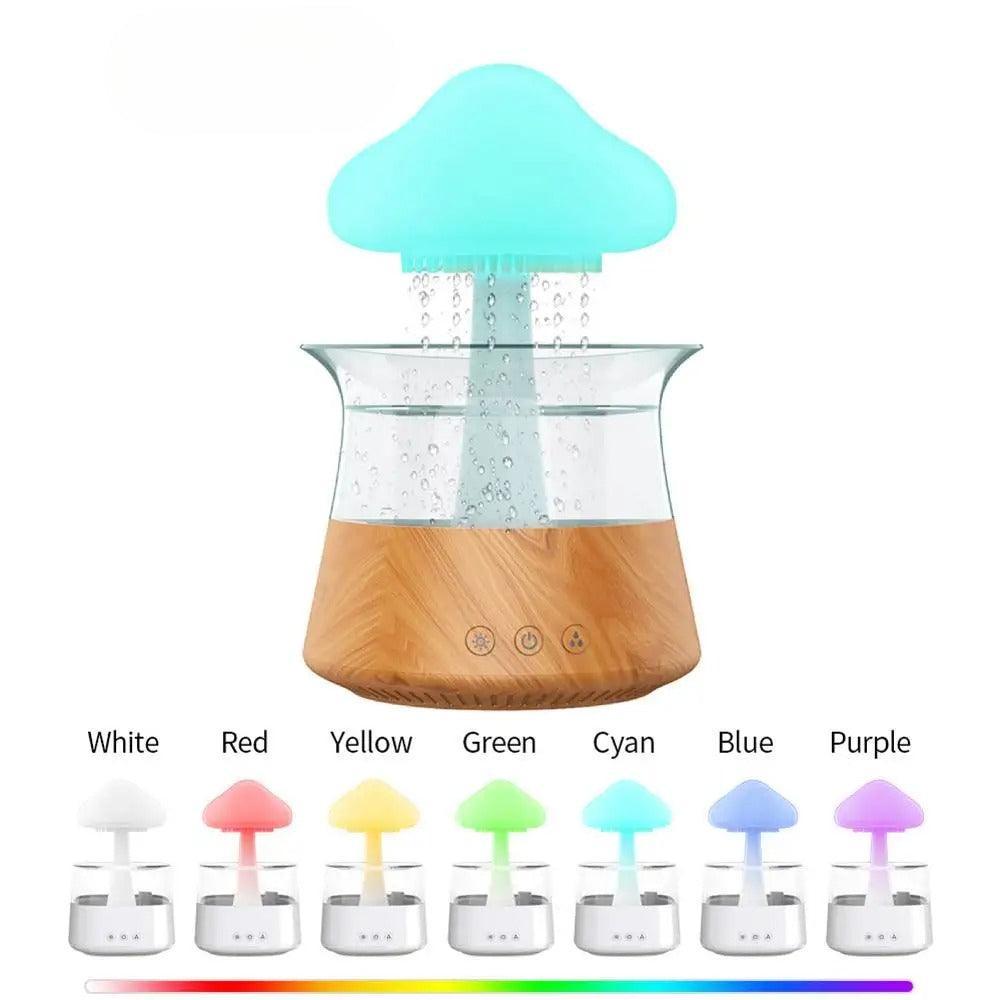 LED Mushroom Humidifier With Color Changing Mist And Quiet Operation-Humiii