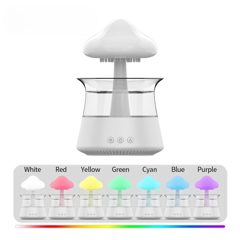 LED Mushroom Humidifier With Color Changing Mist And Quiet Operation-Humiii