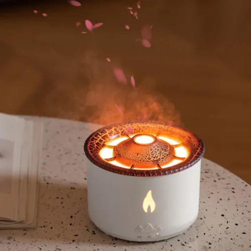 Decorative Volcano Flame Mist Humidifier for Home and Office Use-Humiii