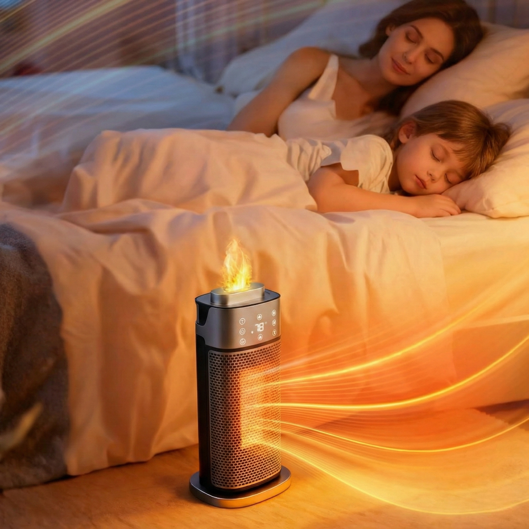 3 In 1 Flame Tower Heater