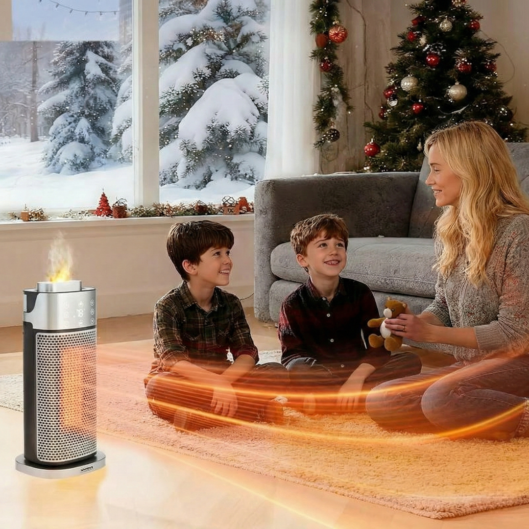 3 In 1 Flame Tower Heater