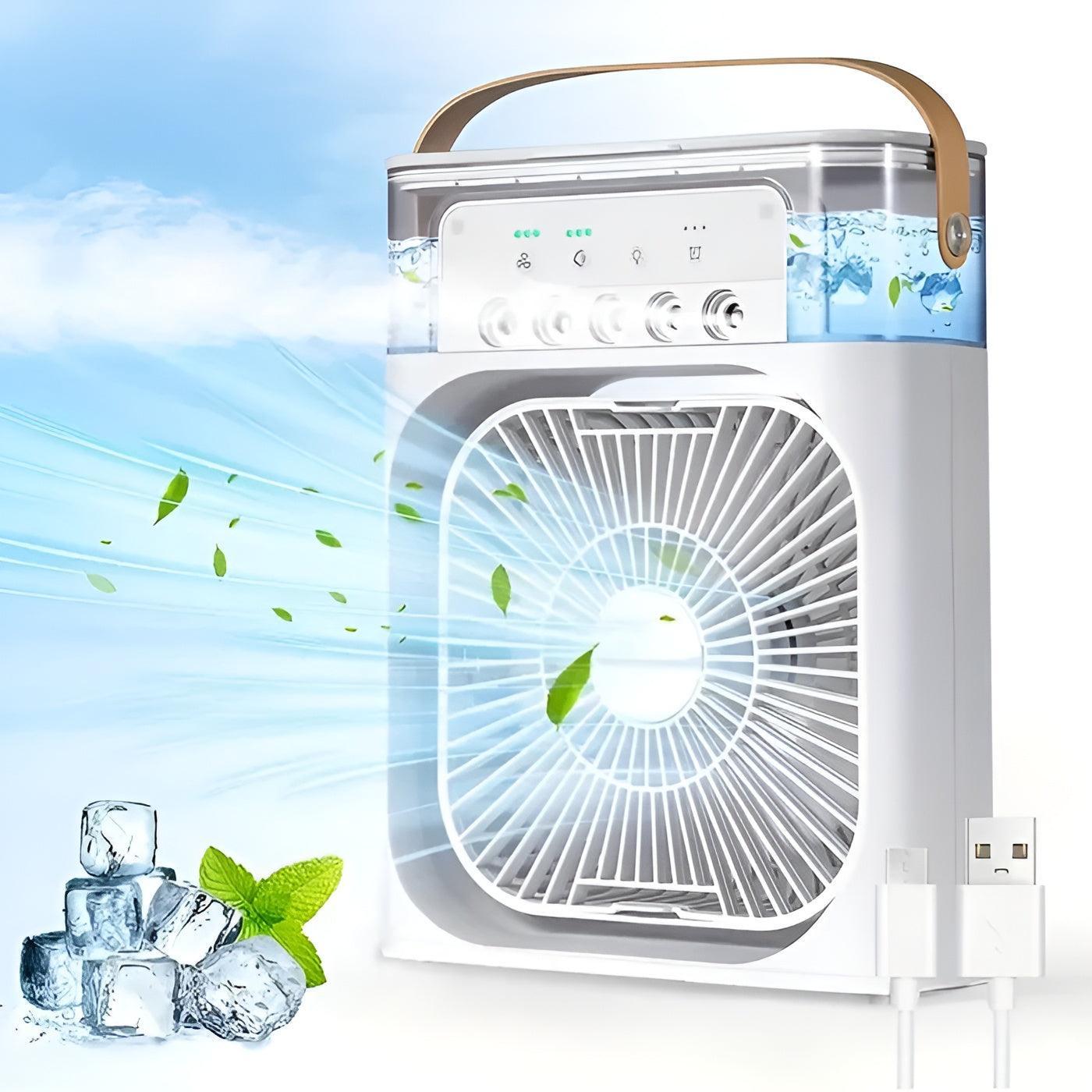 Frost Air Ice Fan For Instant Portable Cooling Sleep Fan-Humiii