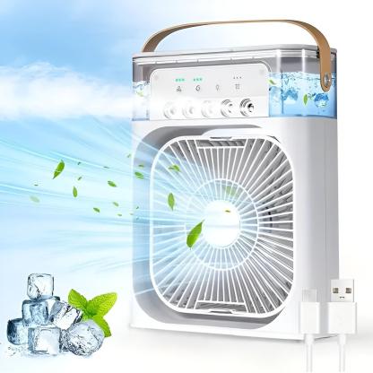 Frost Air Ice Fan For Instant Portable Cooling Sleep Fan-Humiii