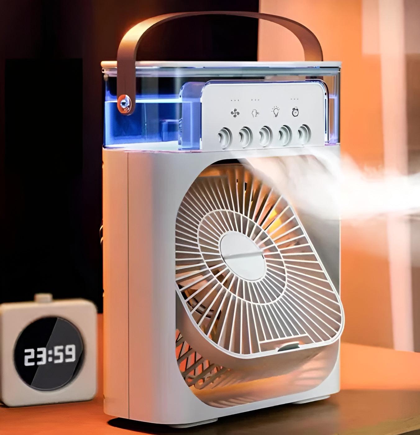 Frost Air Ice Fan For Instant Portable Cooling Sleep Fan-Humiii