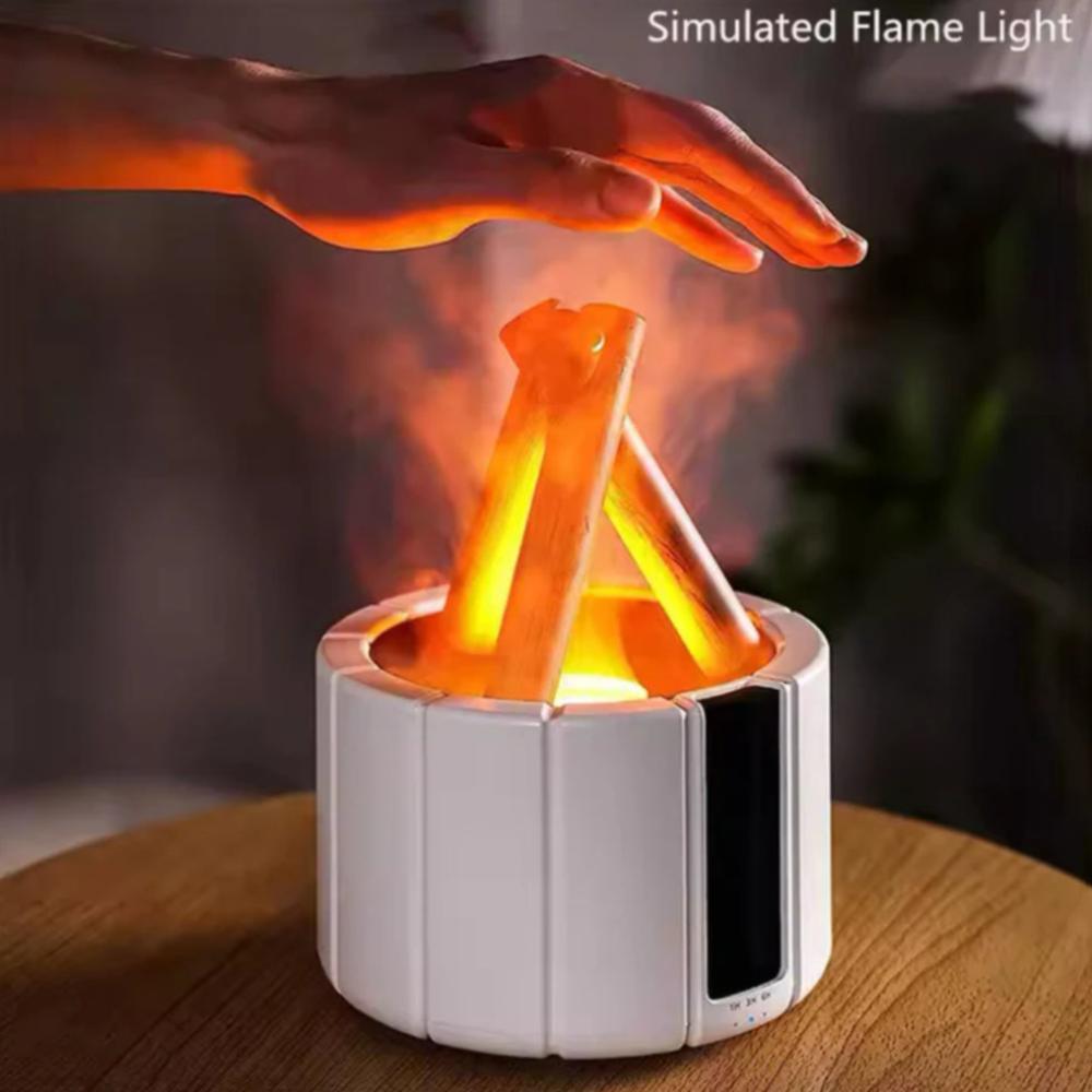 Ultra Quiet Aromatherapy Diffuser with Simulated Flame-Humiii