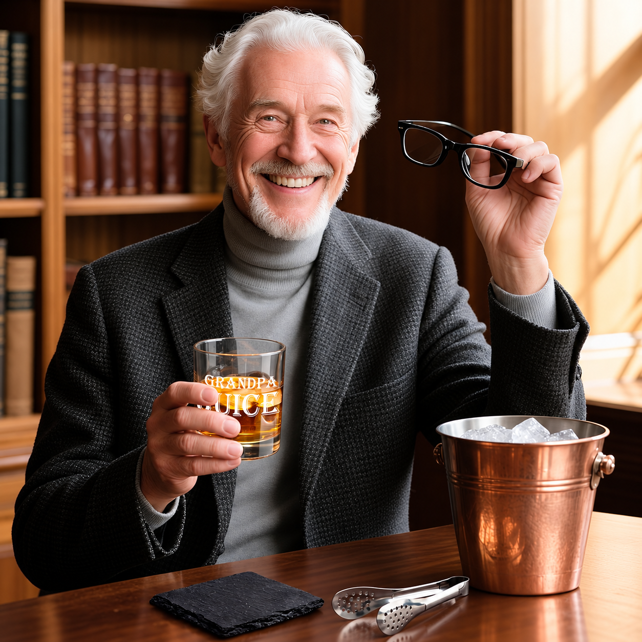 12Oz Whiskey Glass Gift With Wooden Box