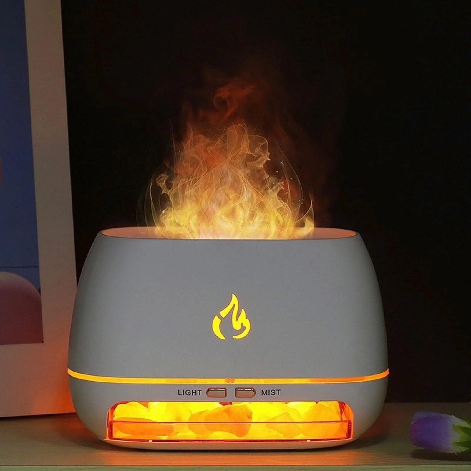 Flame Himalayan Salt Diffuser-Humiii
