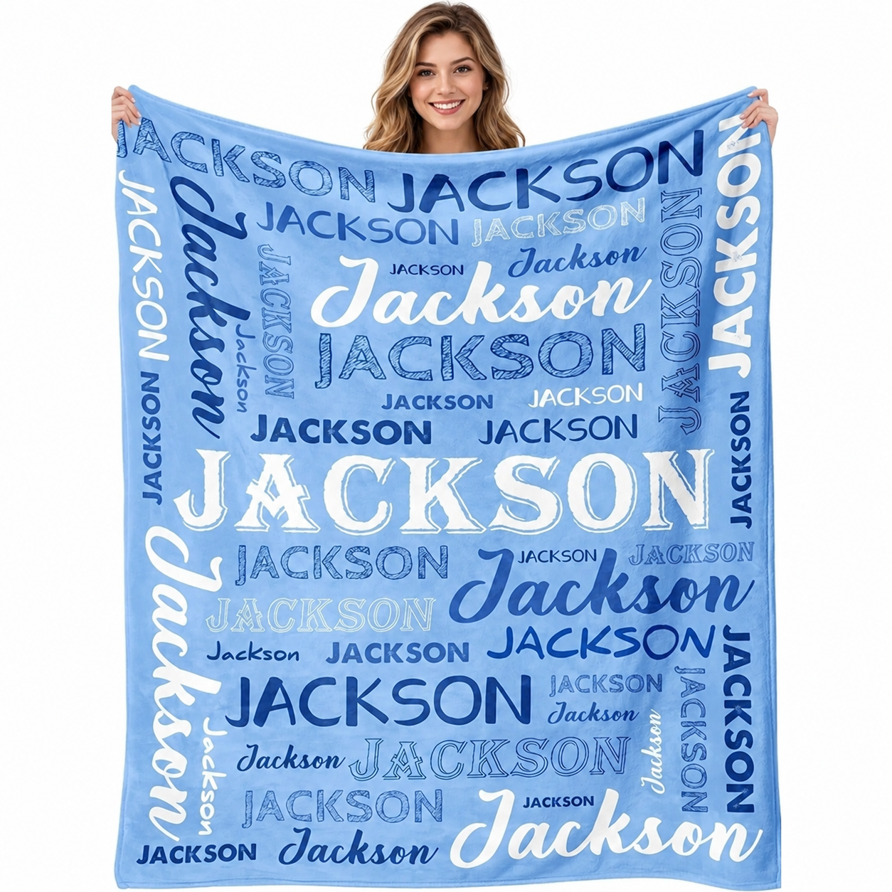 Personalized Photo And Text Blanket