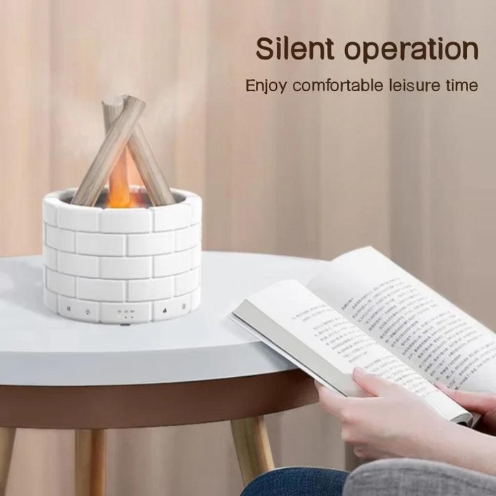 Ultra Quiet Aromatherapy Diffuser with Simulated Flame-Humiii