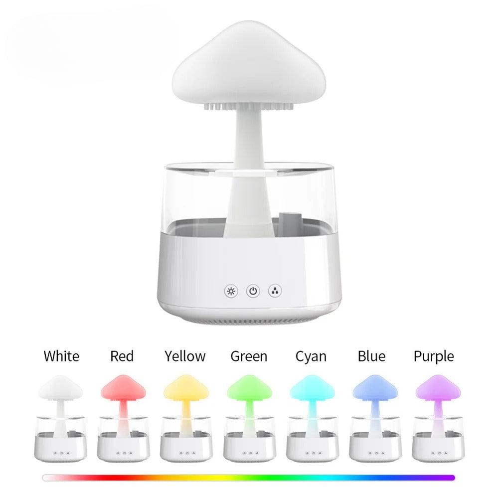 LED Illuminated Mushroom Humidifier For Soothing Mood And Mist-Humiii