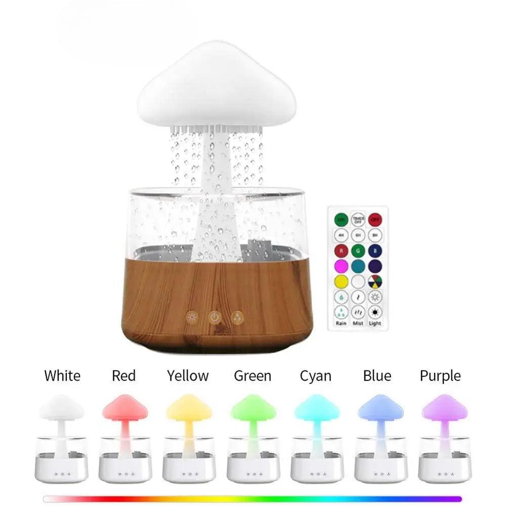 LED Illuminated Mushroom Humidifier For Soothing Mood And Mist-Humiii