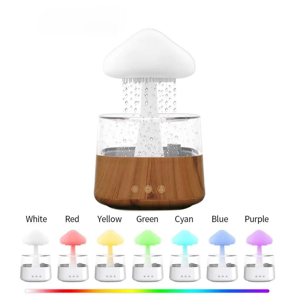 LED Illuminated Mushroom Humidifier For Soothing Mood And Mist-Humiii