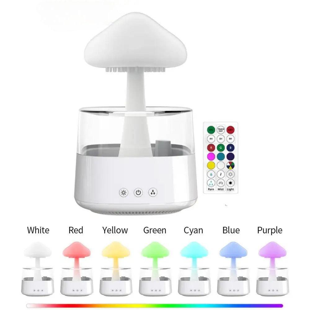LED Illuminated Mushroom Humidifier For Soothing Mood And Mist-Humiii