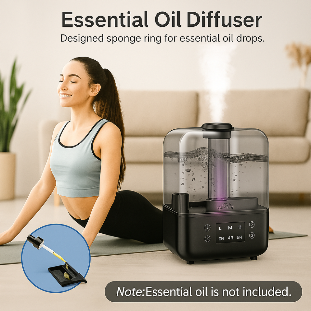 Ultrasonic 5L Top Fill Humidifiers With 360 Rotation Nozzle-Humiii