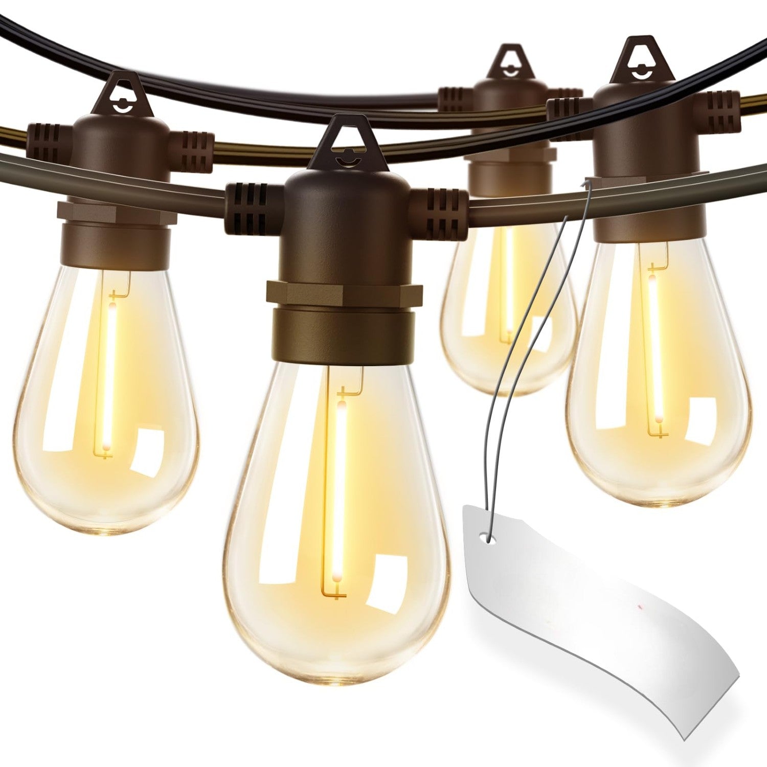 Outdoor Vintage LED Lights 50ft String Lights-Humiii