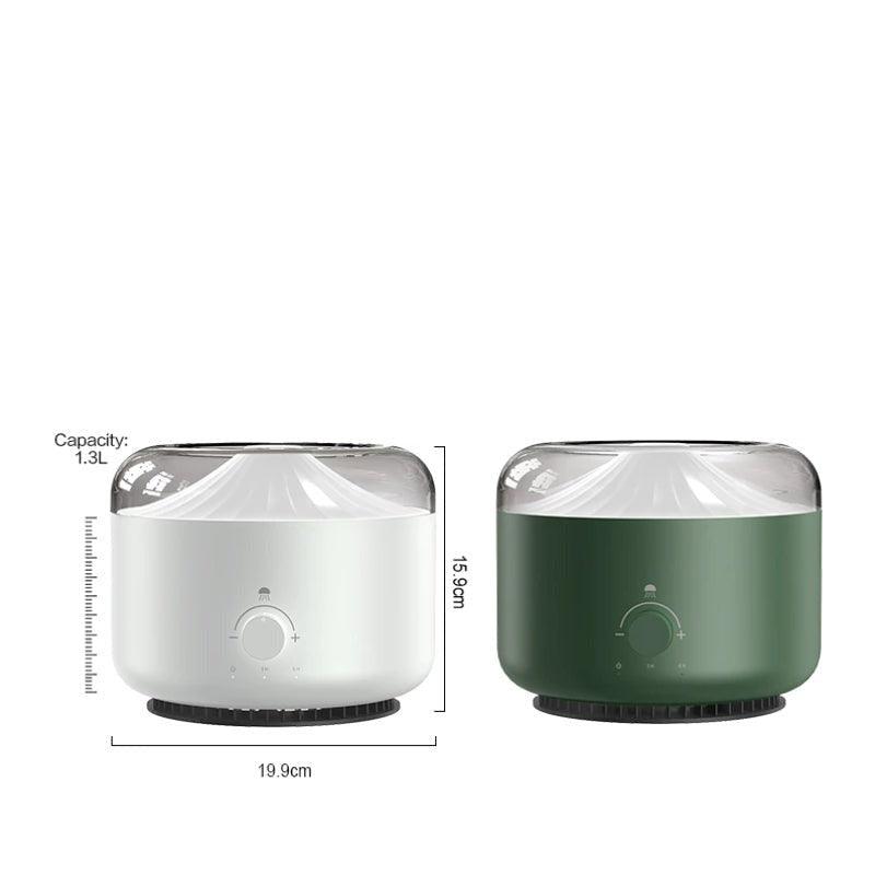 LED Air Humidifier With The Stylish Smoke Ring Spray-Humiii