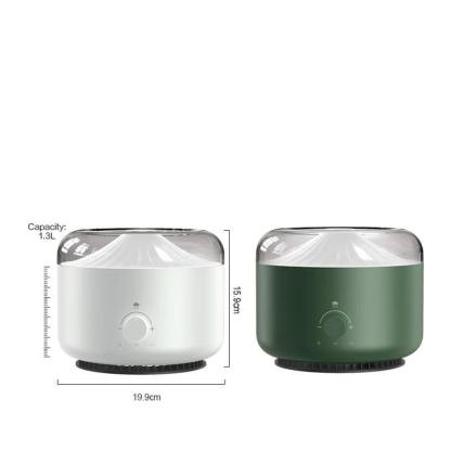 LED Air Humidifier With The Stylish Smoke Ring Spray-Humiii