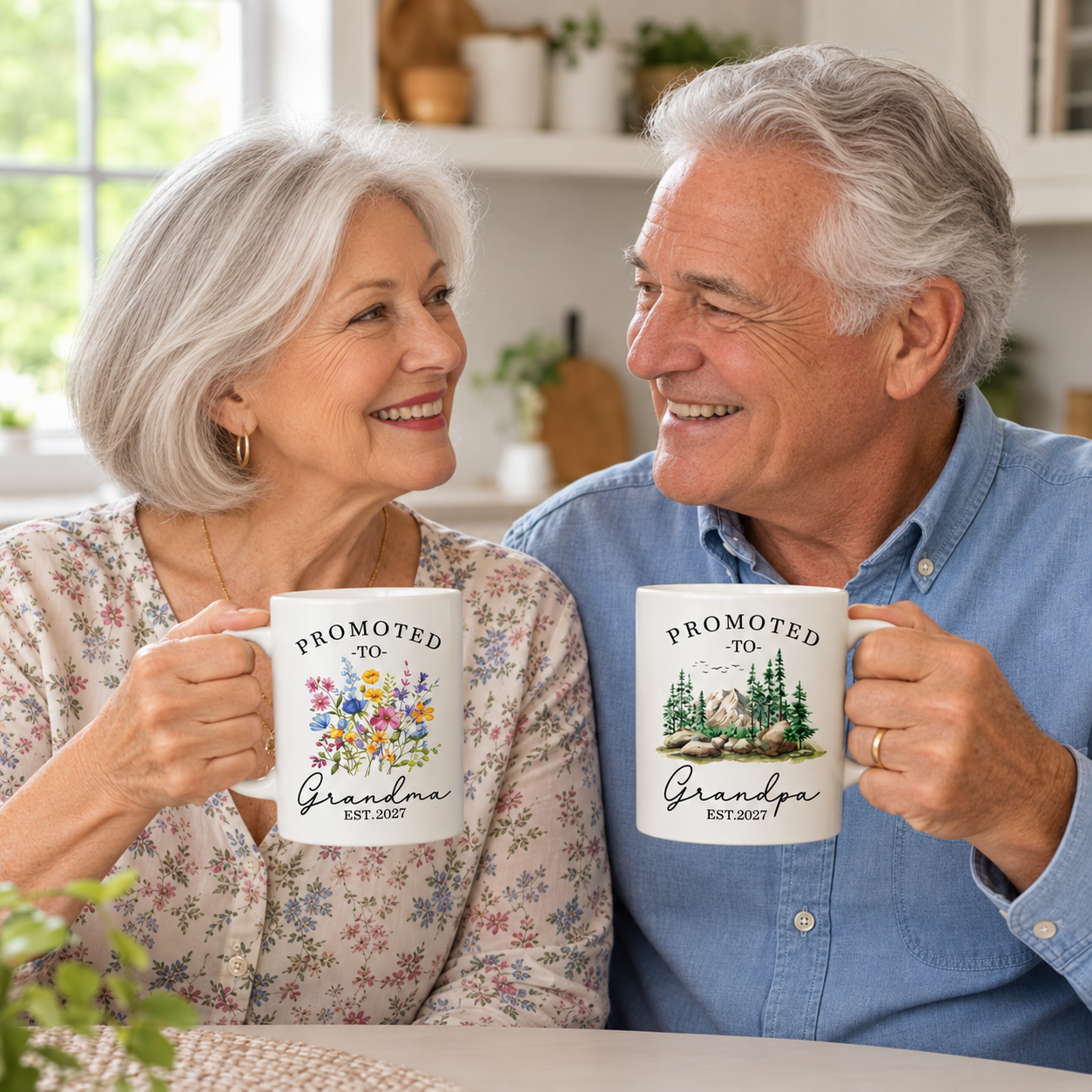 Grandparent Gift Mug Set For Christmas