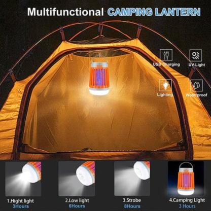 Solar Anti Mosquito Light Outdoor Zapper USB Rechargeable-Humiii