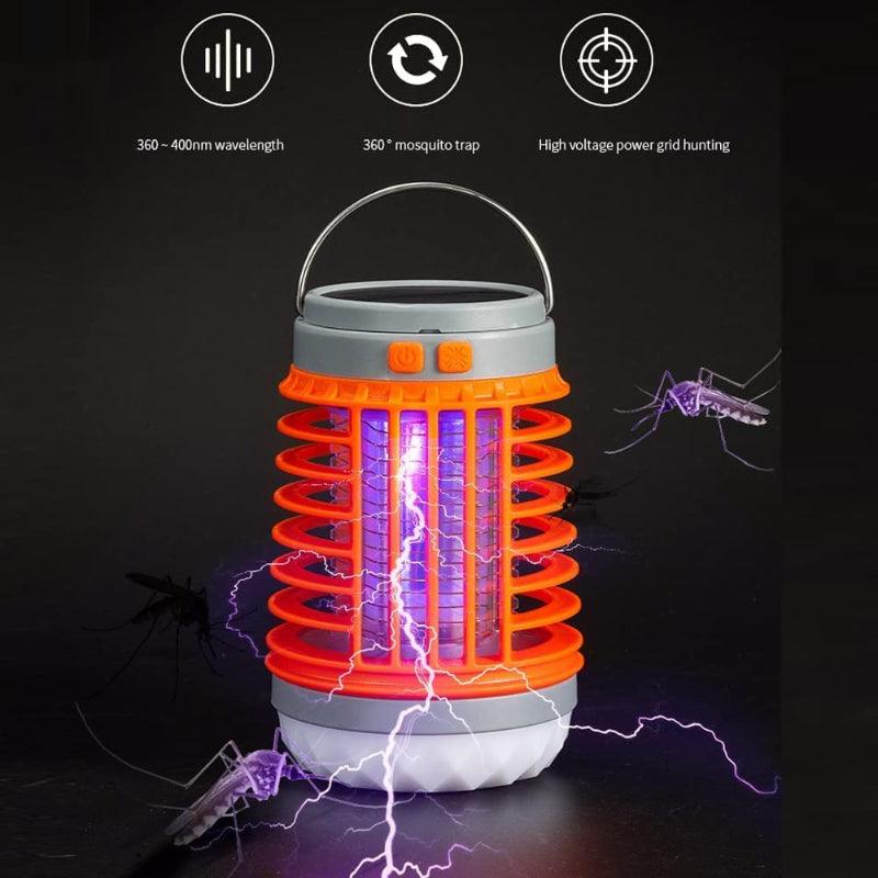 Solar Anti Mosquito Light Outdoor Zapper USB Rechargeable-Humiii