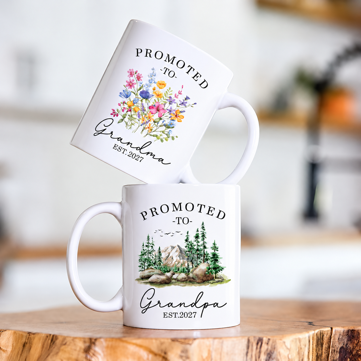 Grandparent Gift Mug Set For Christmas