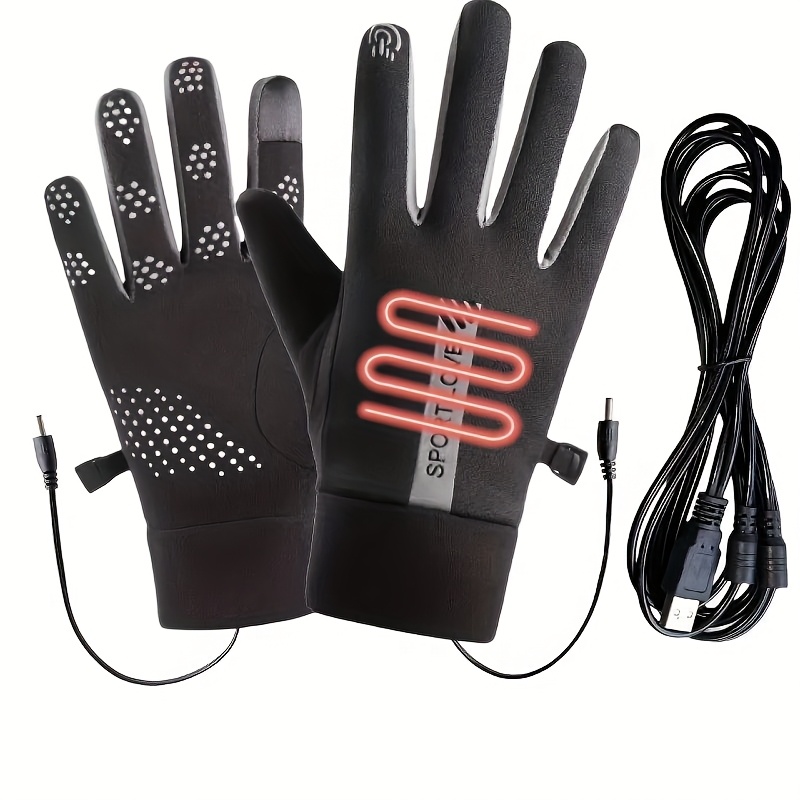 USB Powered Thermal Heated Gloves With Adjustable Temperature Settings