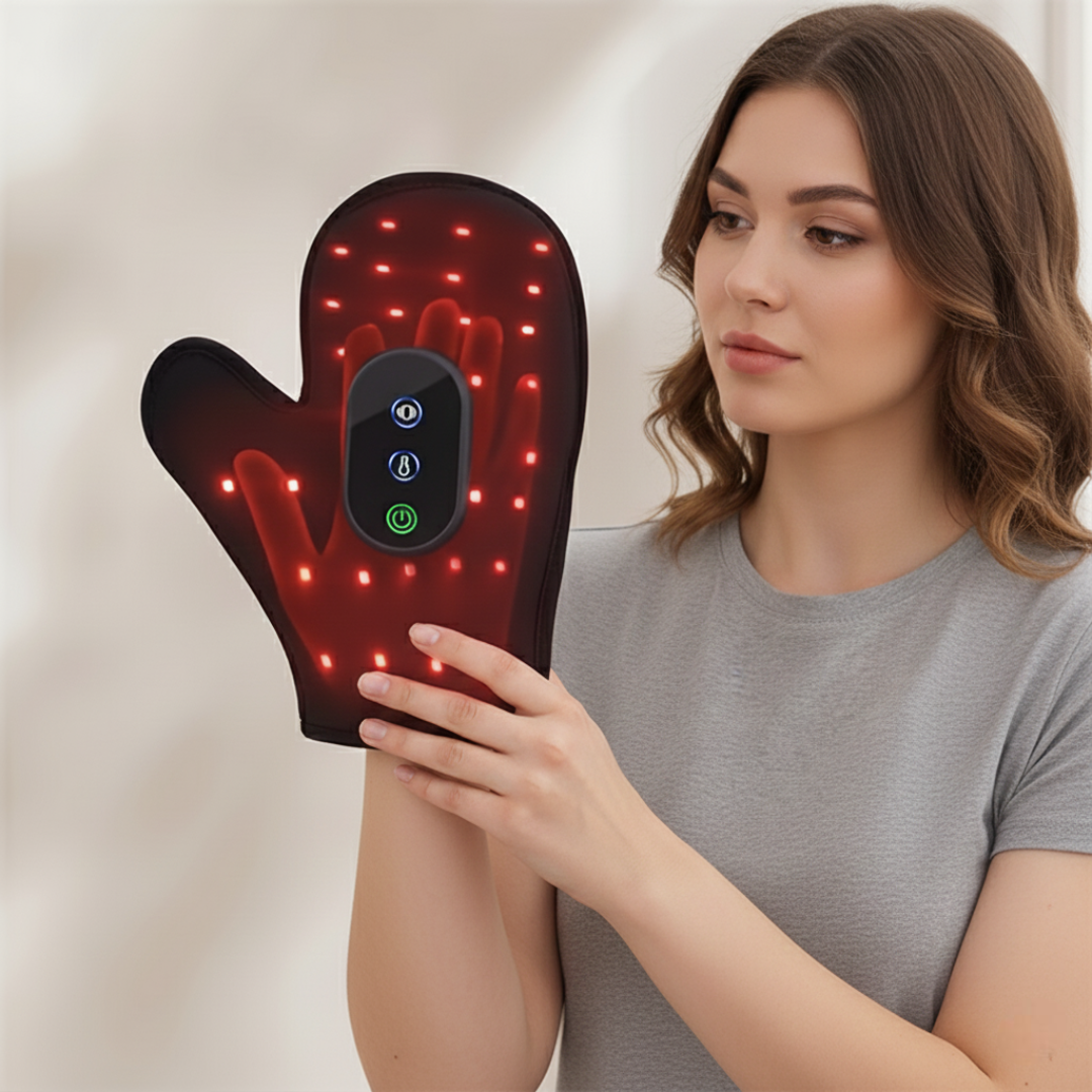 USB Rechargeable Cordless Heating And Vibration Palm Massager