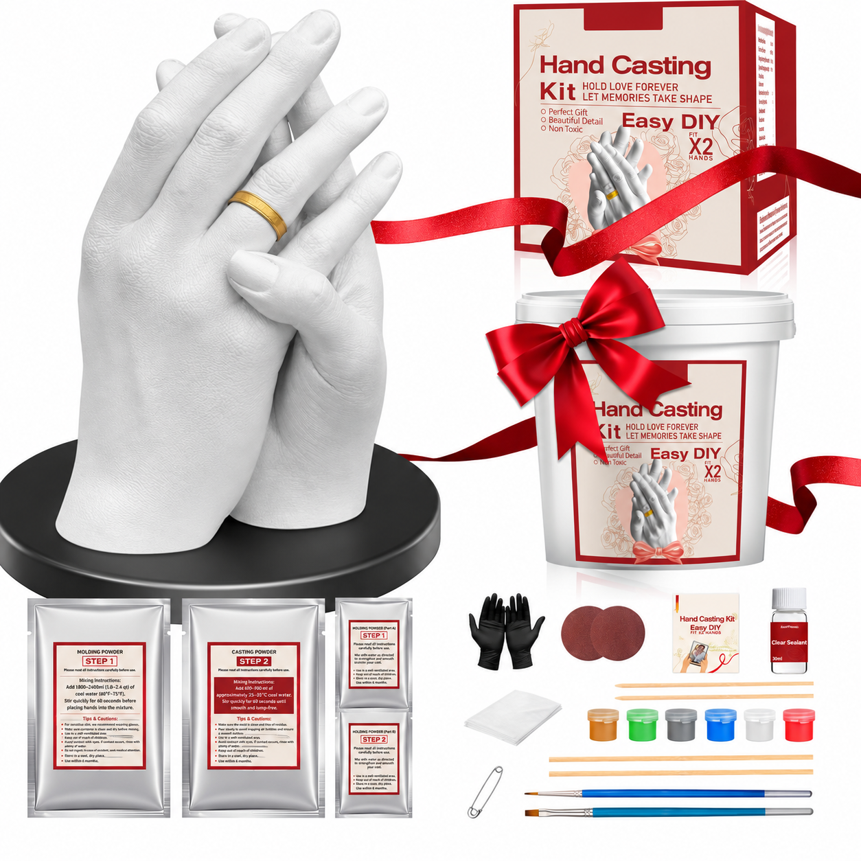 DIY Keepsake Casting Kit with Base Practice Kit and Sealant