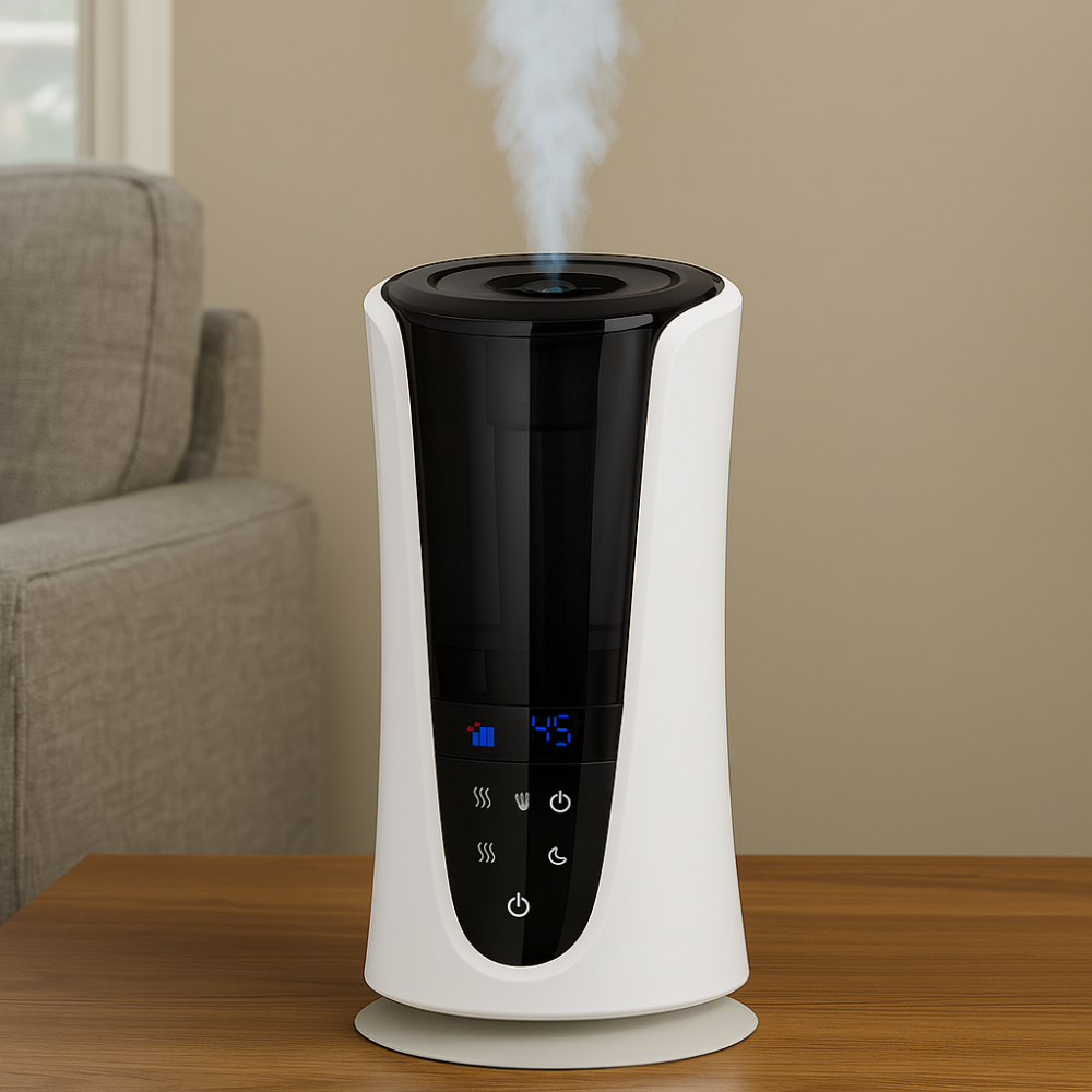 Deluxe Warm And Cool Mist Ultrasonic Humidifier-Humiii