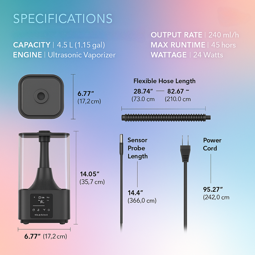 AC Infinity T3 Environmental Plant Humidifier-Humiii
