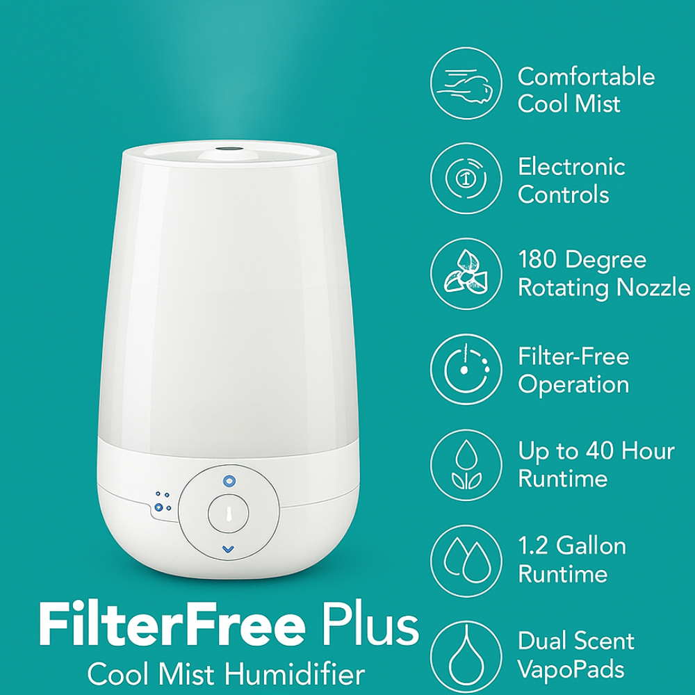 Cool Mist Filter Free Plus Humidifier-Humiii