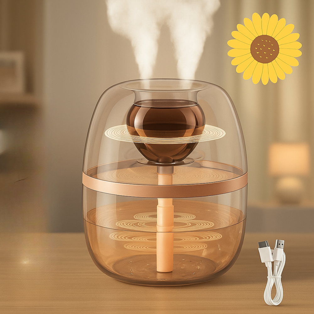 3L Humidifier Dual Nozzle USB Cool Mist Household Air Humidifier-Humiii