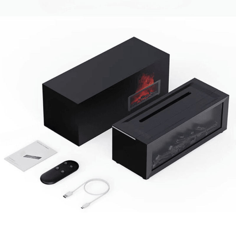 Fireplace Air Humidifier With Ambient Lighting-Humiii