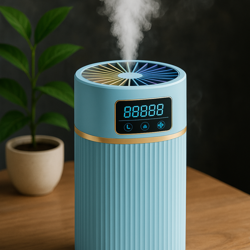 1 Point 1L Cool Mist Humidifier With Quiet Night Light Function-Humiii