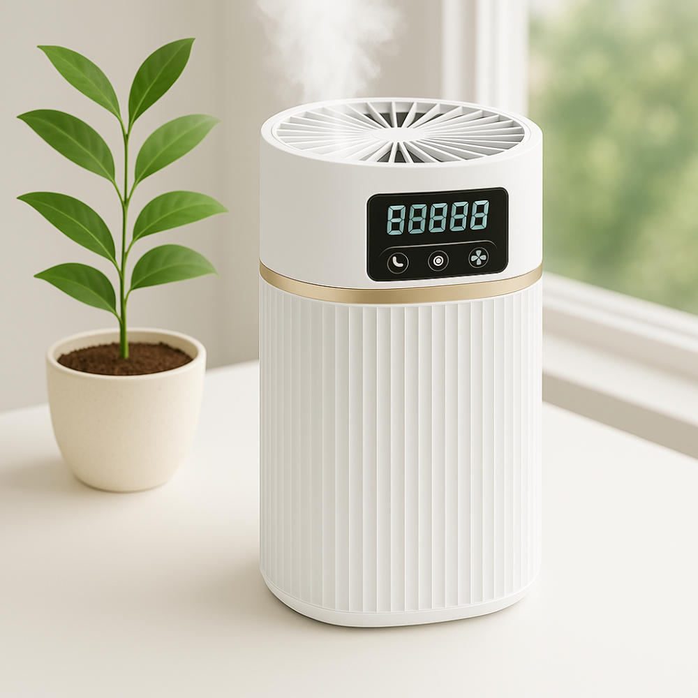 1 Point 1L Cool Mist Humidifier With Quiet Night Light Function-Humiii