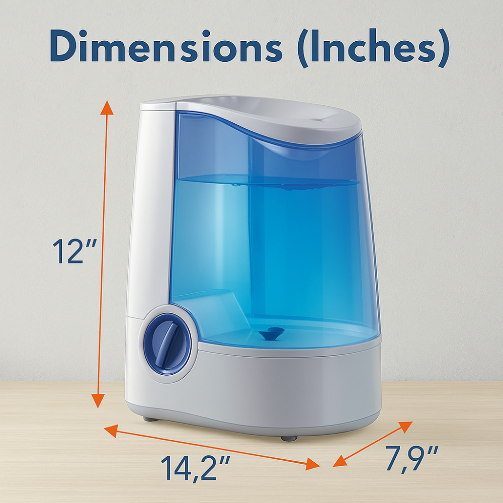 Warm Mist Humidifier 1-Gallon-Humiii
