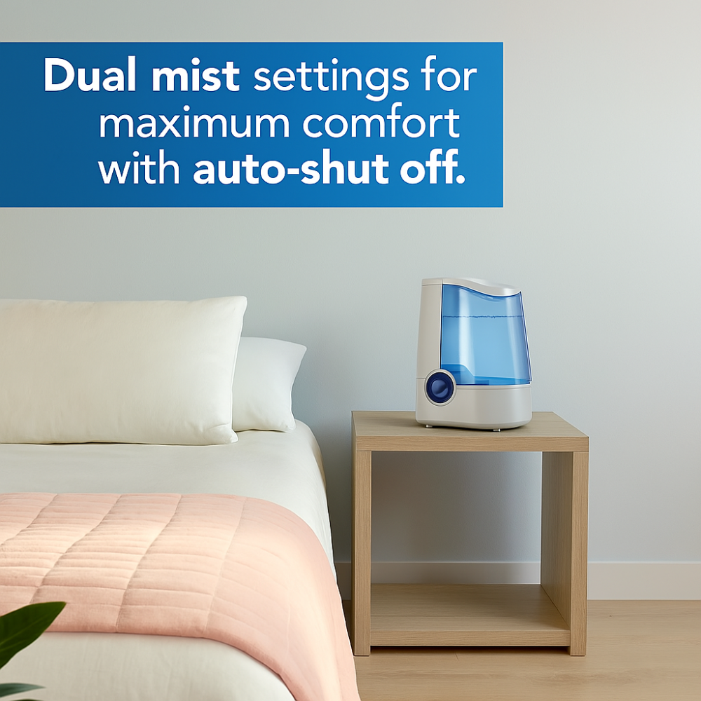 Warm Mist Humidifier 1-Gallon-Humiii