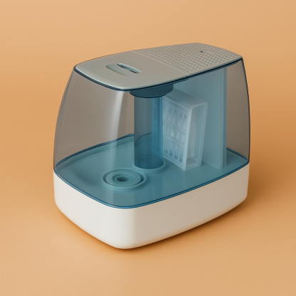 Equate 1 Point 1 Gallon Invisible Cool Mist Humidifier-Humiii