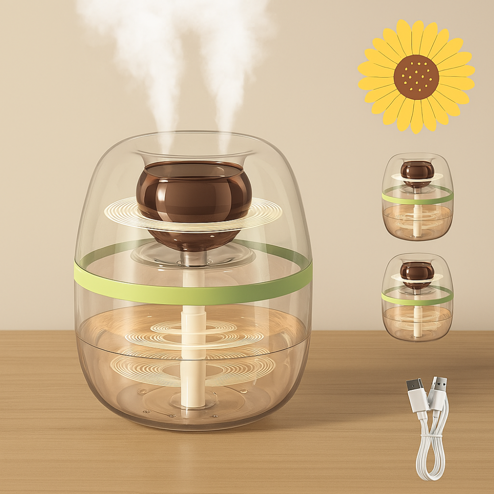 3L Humidifier Dual Nozzle USB Cool Mist Household Air Humidifier-Humiii