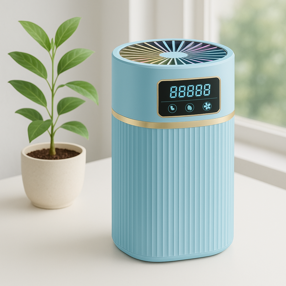 1 Point 1L Cool Mist Humidifier With Quiet Night Light Function-Humiii