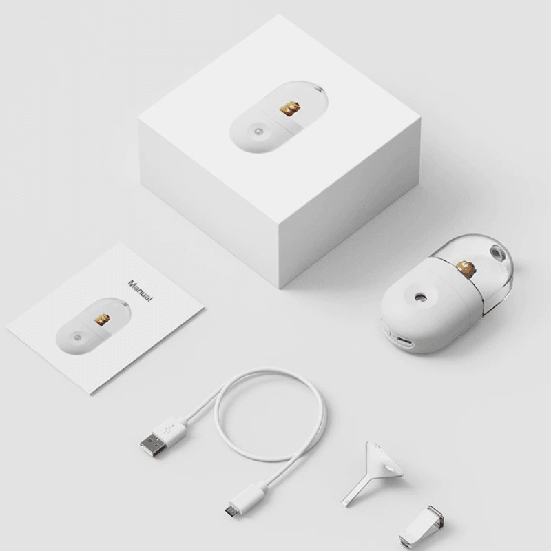 Cartoon Doll Car Humidifier With Wireless Aromatherapy Diffuser-Humiii